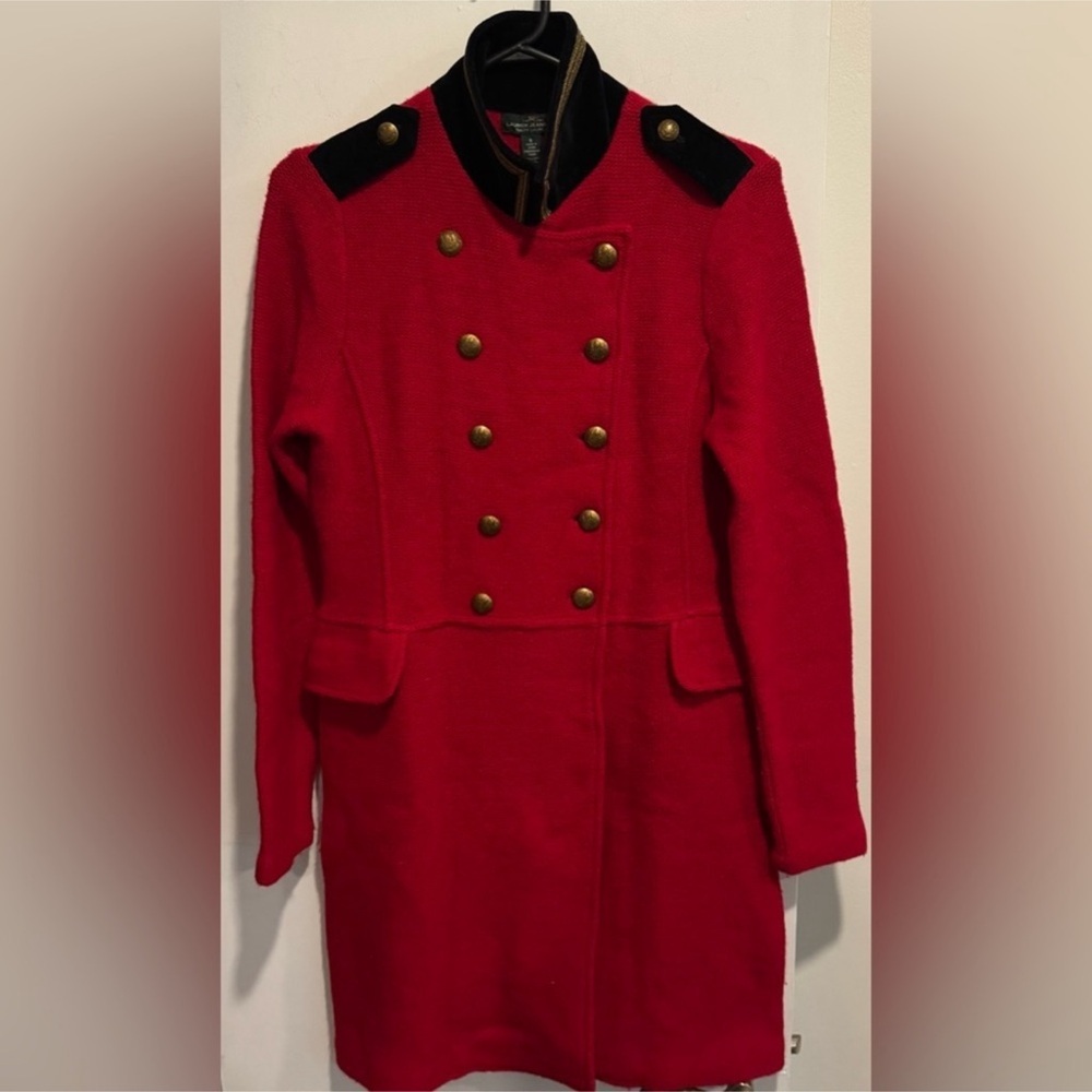 Lauren Jeans Ralph Lauren Lambswool Military Knit Jacket Coat S